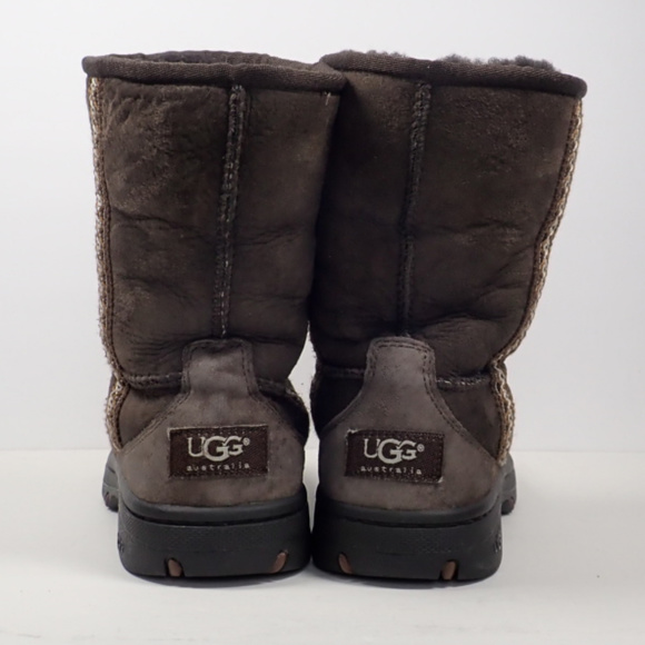 Ugg Brown Ultra Short Revival Boots, Size 7 - Picture 5 of 8